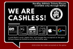 Cashless Tickets Only