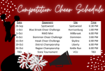 Competition Cheer Schedule