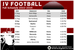 JV Football Schedule
