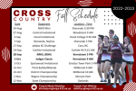 Cross Country Schedule 22-23